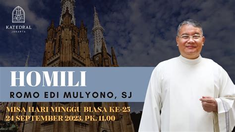 Homili Romo Edi Mulyono Sj Dipanggil Dalam Kasih Dan Kemurahan Hati