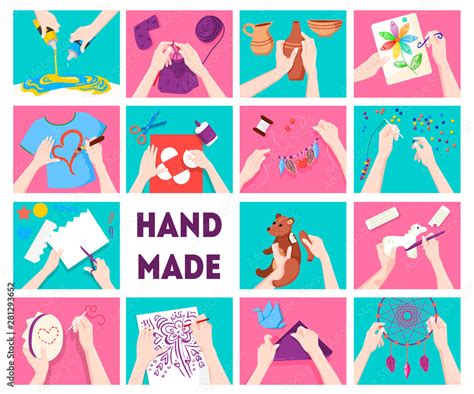 Handmade Icons Set Stock Vector Adobe Stock