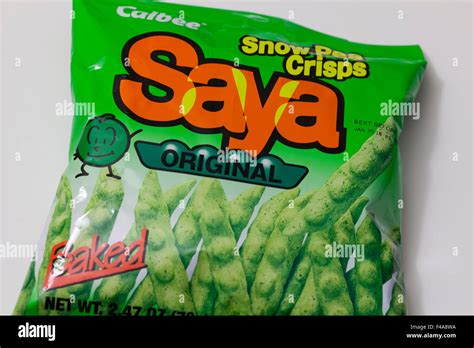 Saya Snow Pea Crisps Japanese Snack Stock Photo Alamy