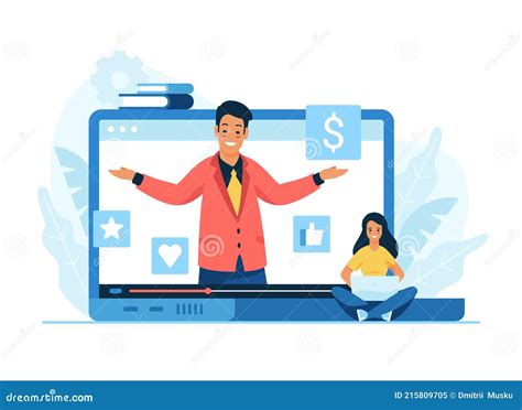 Internet Video Publicidad Publicidad Comparaci N Plana Vector Concepto