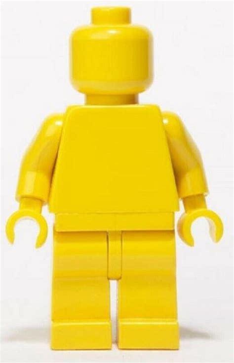 Plain Yellow Monochrome Minifigure Made From LEGO Parts Etsy