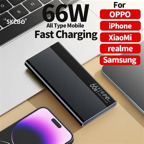 Jual SKCBO 66W Super Fast Charging Power Bank LED Display Powerbank