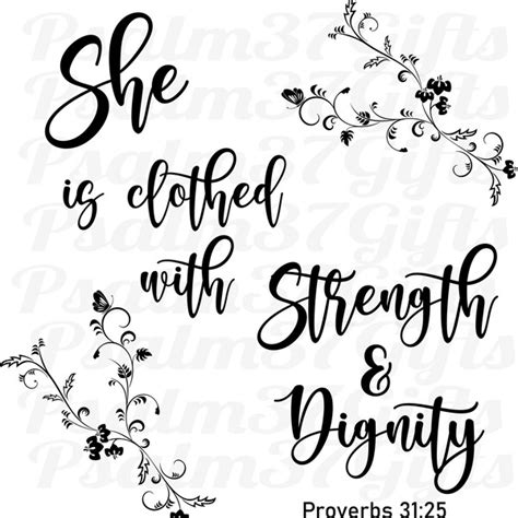 Proverbs 31 25 Etsy