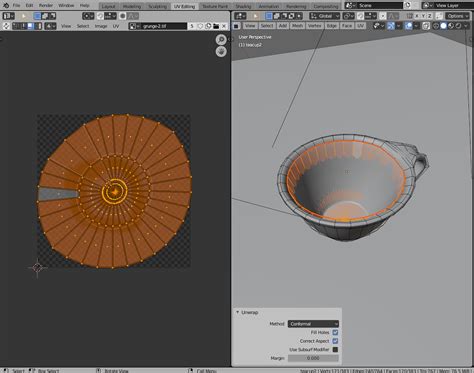 How To Unwrap A Teacup Materials And Textures Blender Artists Community