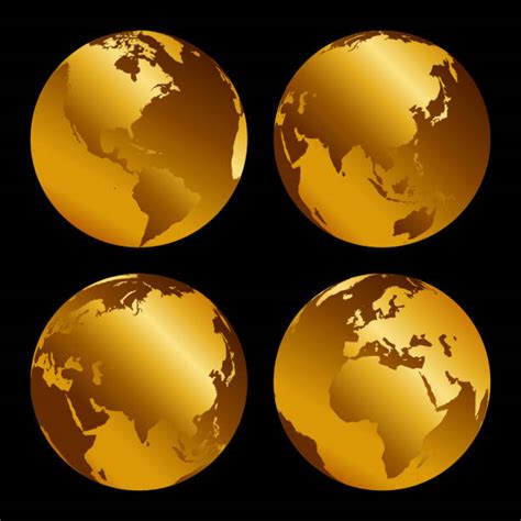 Best Gold Globe Illustrations, Royalty-Free Vector Graphics & Clip Art ...