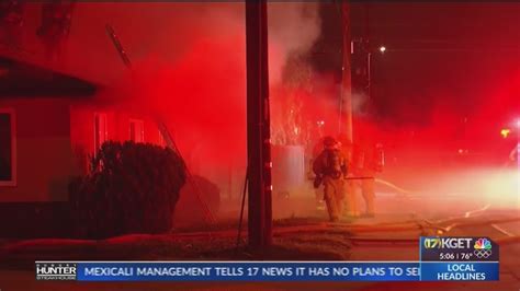 Firefighters Battle House Fire In East Bakersfield Youtube