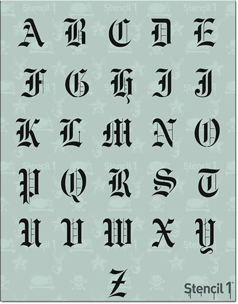 5 Best Images Of Printable Old English Alphabet A Z Gothic Old 10