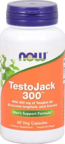 NOW Foods TestoJack 300 Veg Capsules, 60 ct - Kroger
