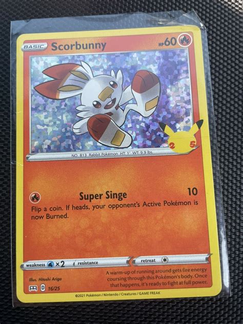 Mavin Scorbunny 16 25 Holo Pokemon Card McDonalds Collection 2021 Promo