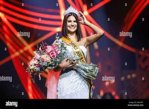 Sao Paulo Brazil 9th March 2019 Miss Brazil Winner Julia Horta 24