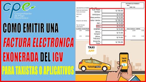 Como Emitir Una Factura Electronica Exonerada Del Igv Servicio De