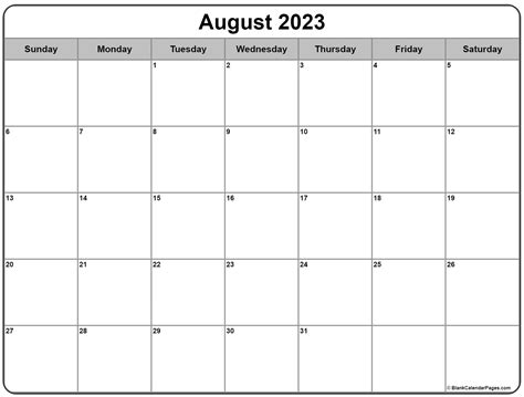 Free Printable Monthly Calendar August 2023 Printable Templates Free