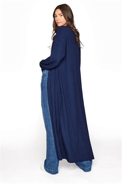 Lts Navy Longline Cardigan Long Tall Sally