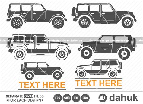 Rubicon Stencil SVG, Jeep Wrangler Silhouette, Jeep Clipart vector, Cut ...