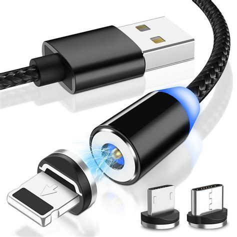 Led Magnetyczny Kabel Usb Magnes Do Szybkiego Adowania Kabel Micro Usb