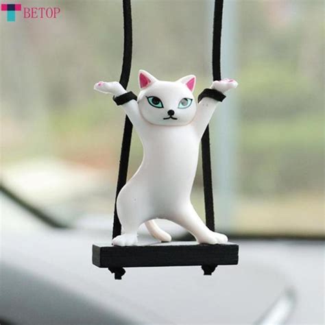 Betop Creative Cute Car Swing Branch Rearview Mirror Pendant Auto Car