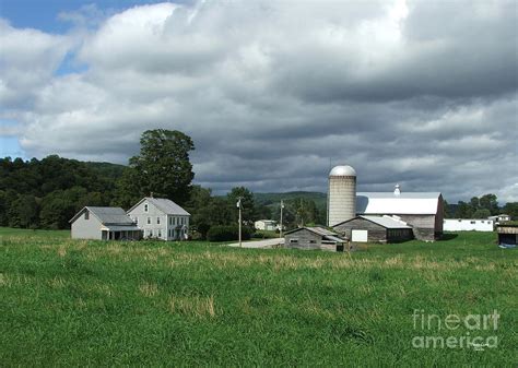 Dark Clouds Over Farm Photograph By Wanda Lynn Searles Fine Art America