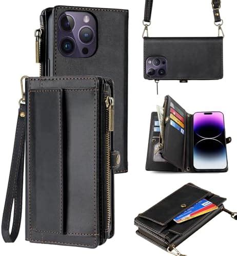 Wallchaug For Iphone 15 Pro Max Crossbody Wallet Case Iphone 15 Pro