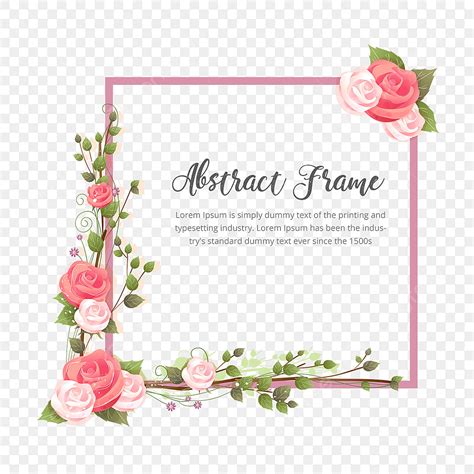 Rose Branch Vector Hd Images Rose Flower With Branches Abstract Rose