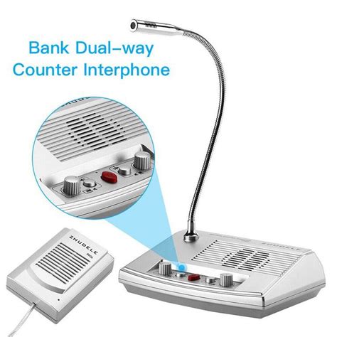 Zdl 9906 Dualway Window Glass Counter Intercom Interphone Speaker