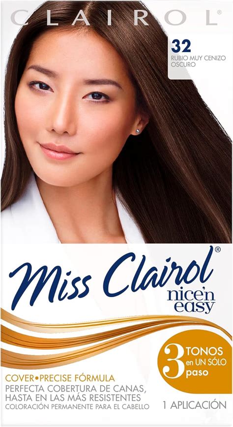 Tinte Permanente Miss Clairol 32 Rubio Muy Cenizo Oscuro Amazon