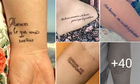 40 Ideas De Tatuajes De Frases Inspiradoras