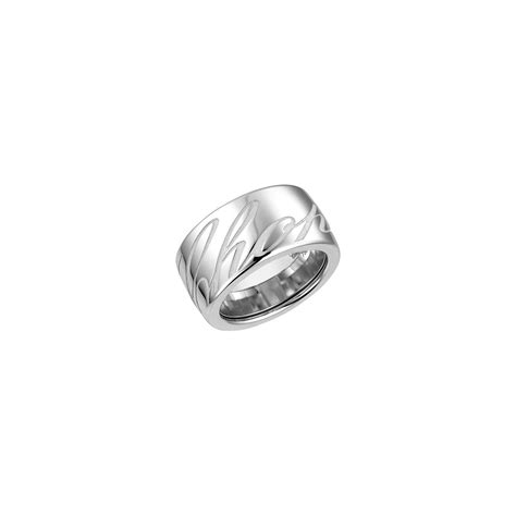 Bague Chopard Chopardissimo En Or Blanc Chopard Godechot Pauliet