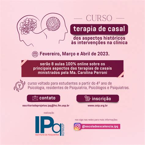 Curso Terapia de Casal Dos aspectos históricos às intervenções na