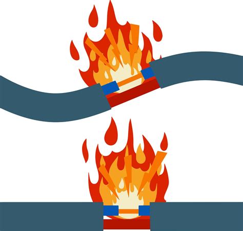 dañado cable con rojo cable. corto circuito. dibujos animados plano