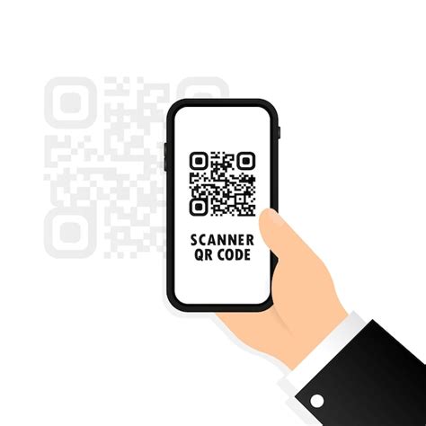 Scanner Qr Le T L Phone Portable En Main Scanne Le Code Qr Scannez Le