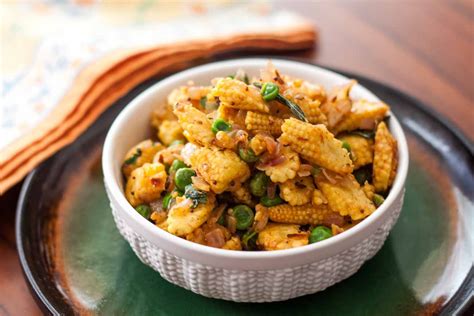 Baby Corn And Green Peas Sabzi Recipe By Archana S Kitchen