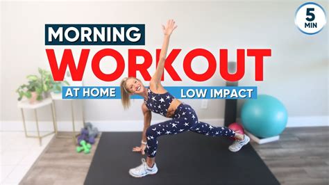 5 Minute Morning Workout At Home Low Impact Youtube