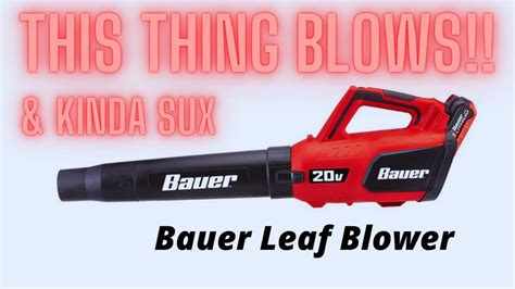 Bauer Cordless Blower Review Youtube