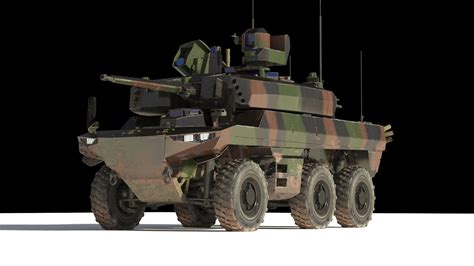 Rendering Of French Armys New Jaguar Ebrc 6x6 Armored Reconnaissance