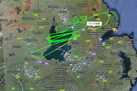 Emergency Landing At Belfast International Airport Uk