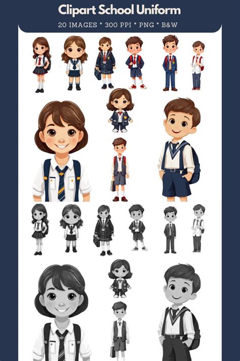 Clipart School Uniform/School Uniform Kids Clipart | Preschool special ...