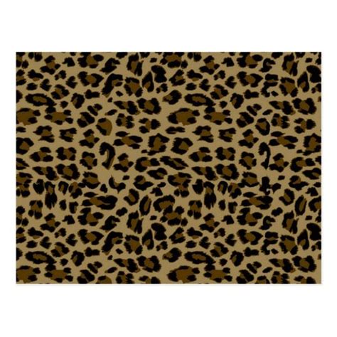 Leopard Print Postcard