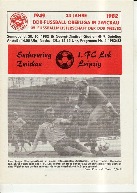 Ol Bsg Sachsenring Zwickau Fc Loc Leipzig Ebay