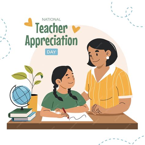 Premium Vector | Flat national teacher appreciation day illustration