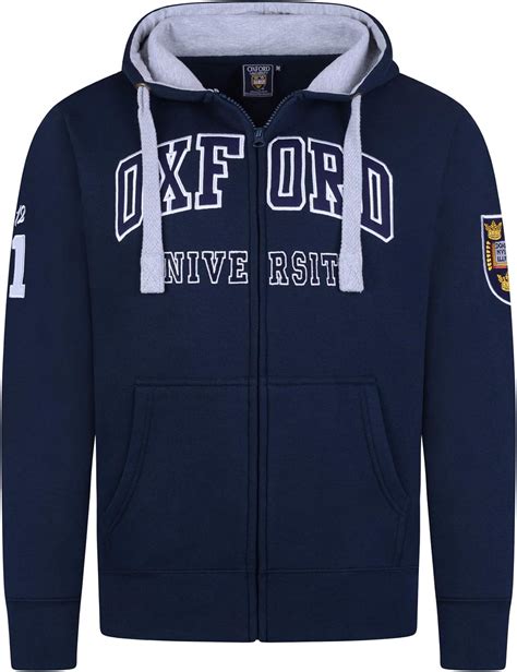 Oxford University Sudaderas Con Capucha Cremallera Unisex Hombres Mujer