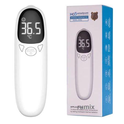 Termometer Infrared Non Contact Digital Suhu Badan Tubuh Rechargeable Thermometer Infrared Merah