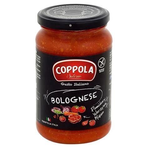 Coppola Bolognese Sos pomidorowy z warzywami i mięsem 350 g Zakupy