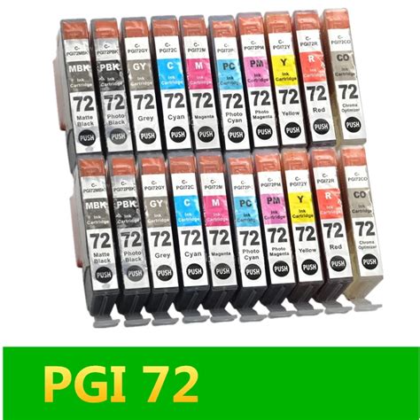 GraceMate 2 Set 20PCS PGI 72 PGI72 PGI 72 Ink Cartridge Compatible For