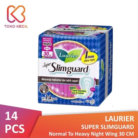 Jual Laurier Super Slimguard Night Wing 30 Cm Isi 14 Pcs Shopee