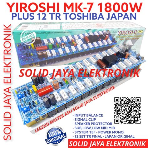 Jual Kit Power Yiroshi Mk Mk Mk W Plus Transistor Tr Final