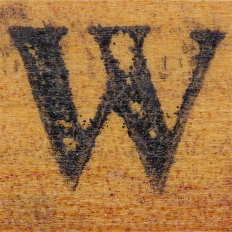 Rubber Stamp Handle Letter W Leo Reynolds Flickr