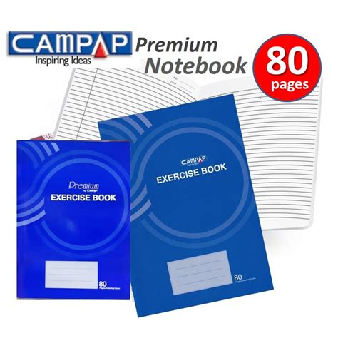 Campap Exercise Book A F Gsm Pages Premium Notebook Single Line