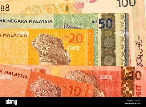 Close Up Malaysia Ringgit Currency Note Malaysian Ringgit Ringgit