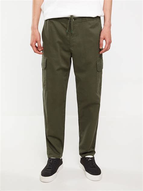 Standard Fit Linen Blended Men S Cargo Pants S Ck Z Sut S Ck Z