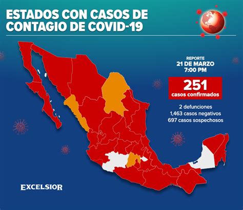 Incrementa número de contagiados de coronavirus en México 251 Imagen